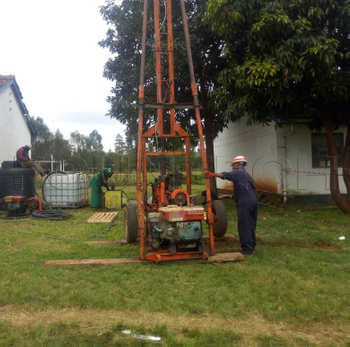 Civil construction exploration drilling rig in Cameroon